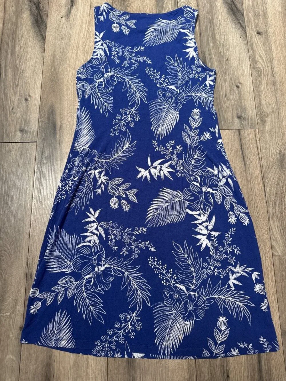 Tommy Bahama Womens Blue Bossa Nora Blooms Tambour Sleeveless Floral Print Dress - Picture 5 of 7